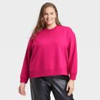 Women's Plus Size Sweatshirt - A New Day Rose Pink