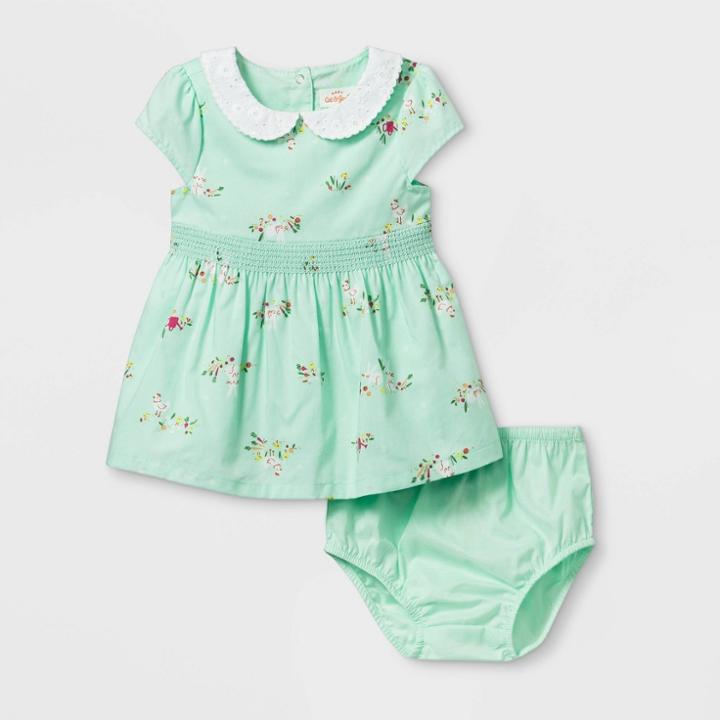 Baby Girls' Bunny Dress - Cat & Jack Green Newborn, Girl's