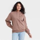 Women's Hooded Sweatshirt - Universal Thread Dark Sand