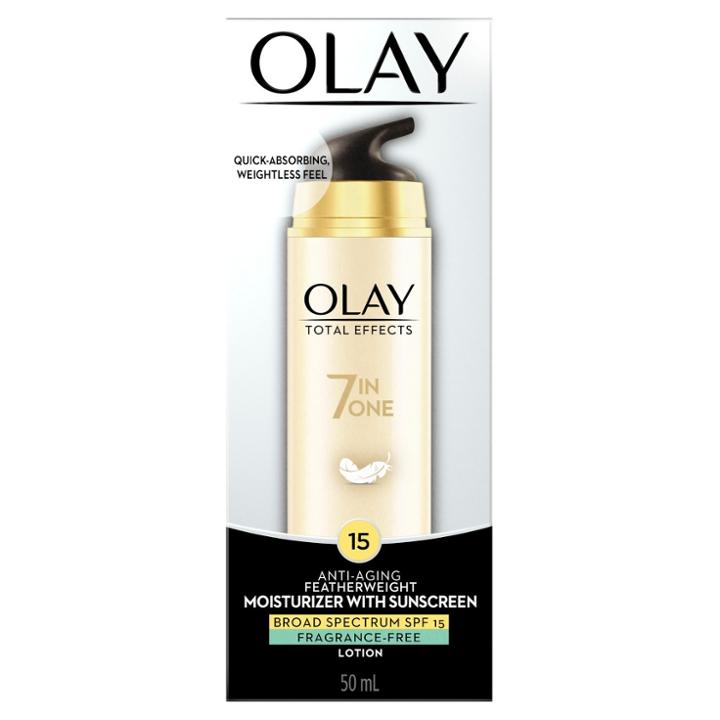 Unscented Olay Total Effects Featherweight Moisturizer With Spf