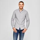 Men's Slim Fit Northrop Long Sleeve Button-down Shirt - Goodfellow & Co Gray Foggy Day