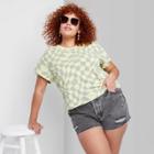 Women's Plus Size Super-high Rise Cut-off Jean Shorts - Wild Fable Gray Wash