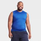 Men's Sleeveless Fitted Muscle T-shirt - All In Motion Blue S, Men's,