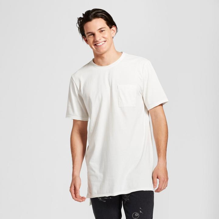 Men's Short Sleeve Washed Pocket Tall T-shirt - Jackson Vintage White