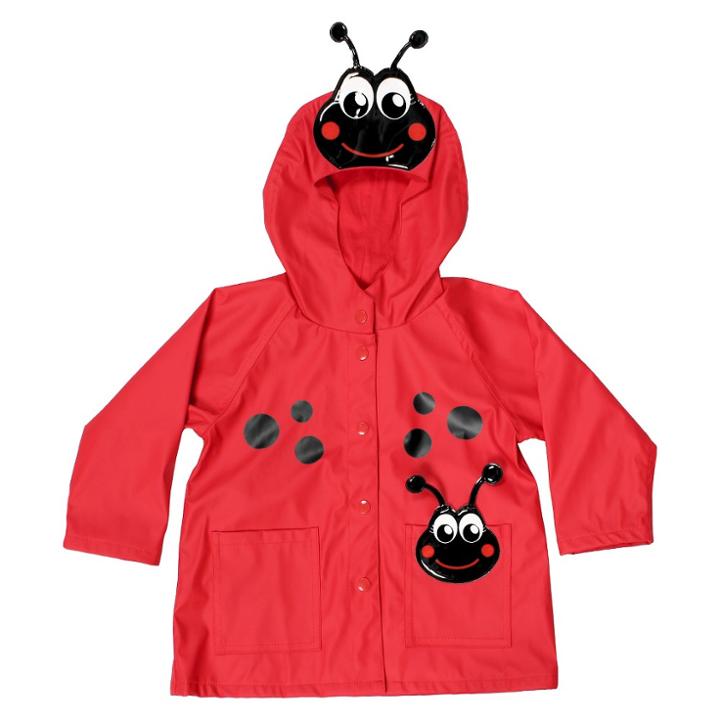 Western Chief Toddler Girls' Ladybug Rain Coats - Red