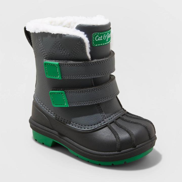 Toddler Denver Winter Boots - Cat & Jack Dark Gray