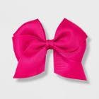 Girls' Solid Bow Clip - Cat & Jack Magenta, Purple