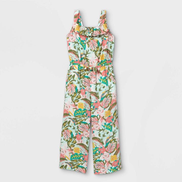 Girls' Woven Sleeveless Jumpsuit - Cat & Jack Xs,