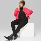 Women's Plus Size Faux Fur Jacket Plus - Wild Fable Pink