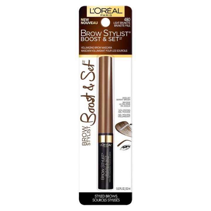 L'oreal Paris L'oral Paris Brow Stylist Boost & Set Brow Mascara - 490 Light Brunette