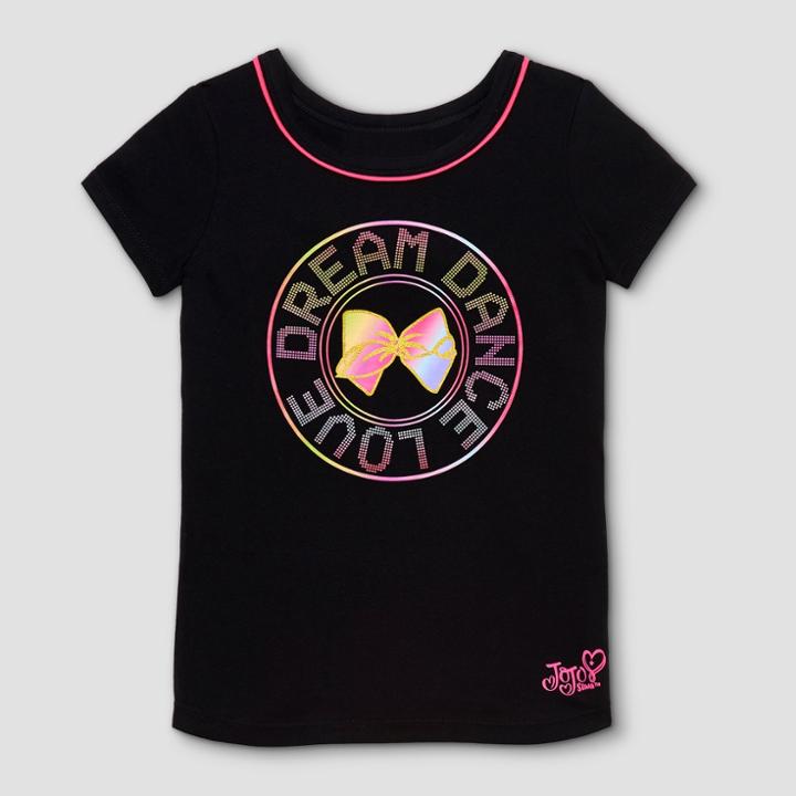 Girls' Jojo Siwa Activewear T-shirt - Black