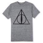 Men's Harry Potter Deathly Hallows Short Sleeve Graphic T-shirt Heather Gray