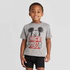 Toddler Boys' Disney Mickey Nice To Meet You T-shirt - Heather Gray