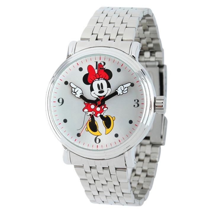 Women's Disney Minnie Mouse Shinny Vintage Articulating Watch With Alloy Case -