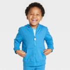Toddler Boys' French Terry Zip-up Hoodie - Cat & Jack Blue
