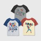 Toddler Boys' 3pk Marvel Short Sleeve Raglan T-shirt