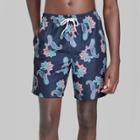 Men's 7 Elastic Waist Waltz Swim Shorts - Original Use Blue