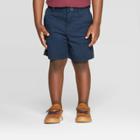 Toddler Boys' Flat Front Stretch Uniform Chino Shorts - Cat & Jack Navy 2t, Boy's, Blue