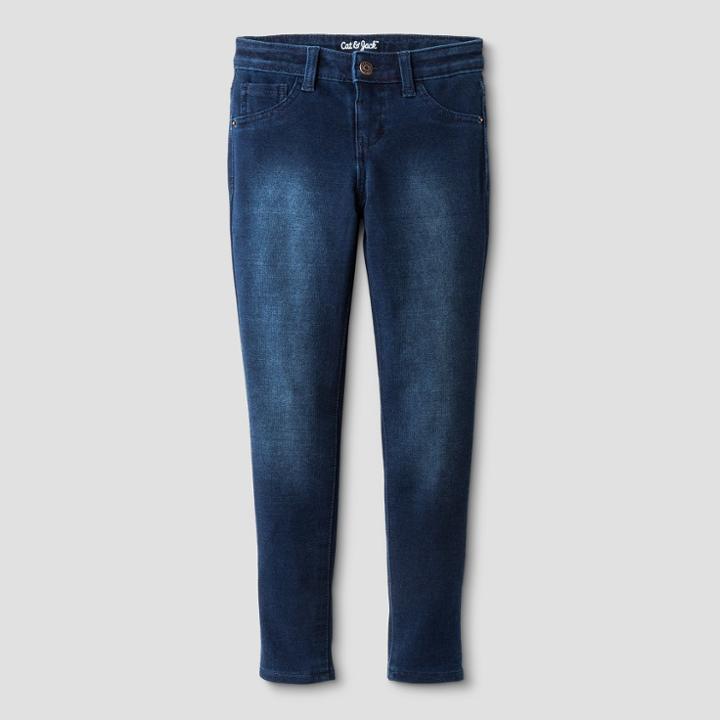 Plus Size Girls' Knit Leggings Pants - Cat & Jack Dark Blue