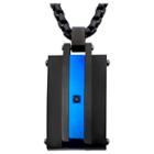 Target Men's Steel Art Stainless Steel Two Tone Pendant With Chain And Black Cz