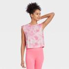 Women's Tie-dye Muscle Tank Top With Raw Edge - Joylab Pink