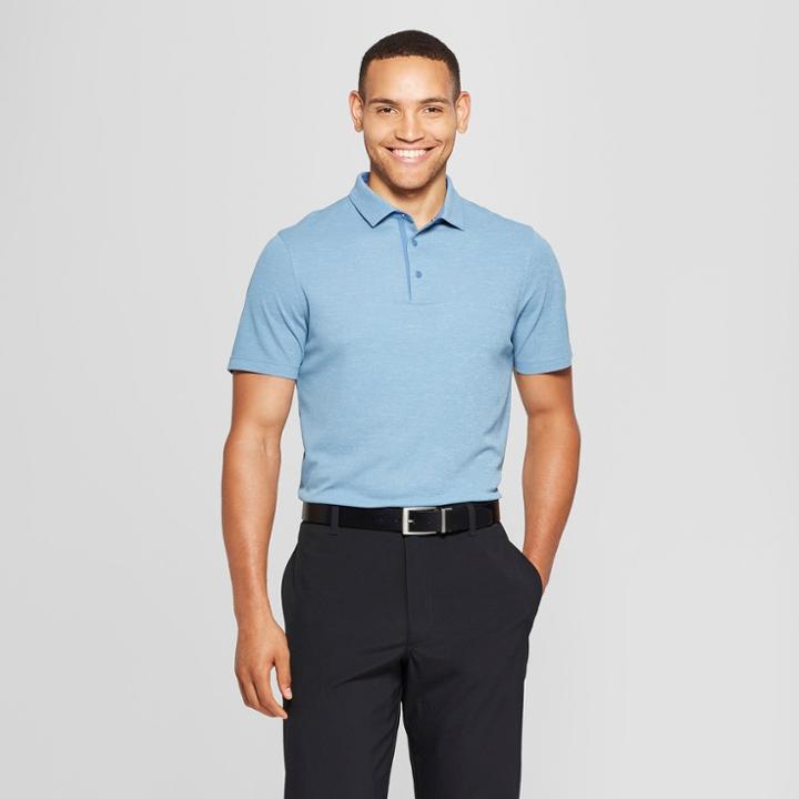 Men's Pique Polo Shirt - C9 Champion Blue Mylar Heather