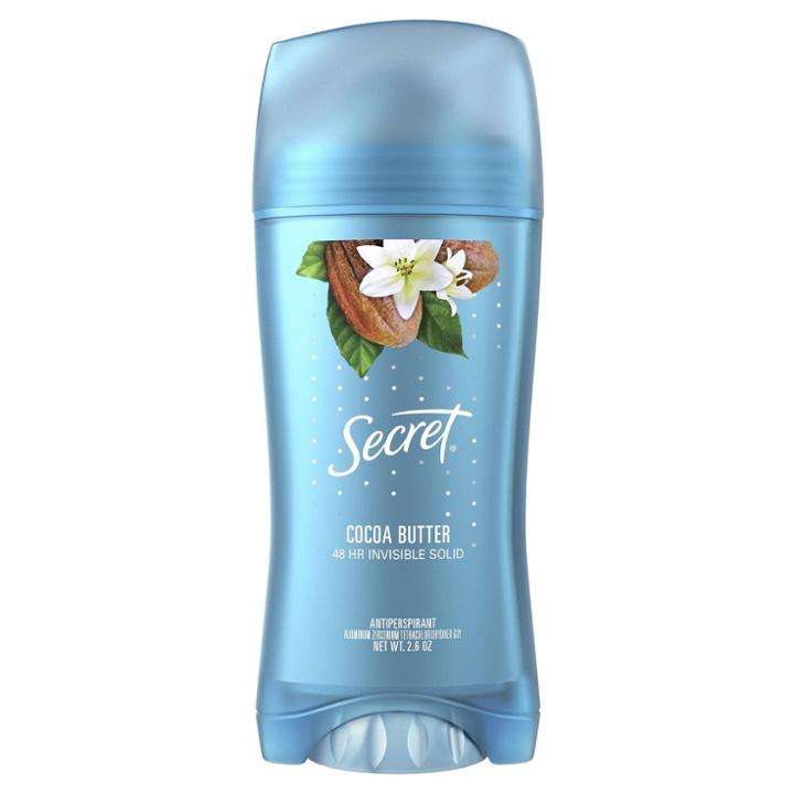 Secret Fresh Antiperspirant And Deodorant Invisible Solid Cocoa Butter