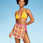 Women's Crochet Cover Up Skirt - Wild Fable Orange