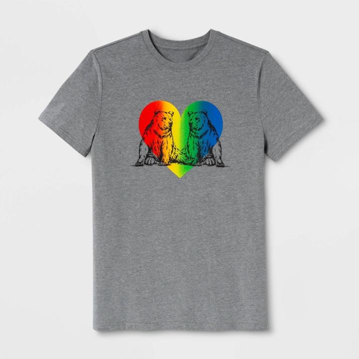Ev Lgbt Pride Pride Gender Inclusive Adult Extended Size Bears Graphic T-shirt - Heather Gray 1xb, Adult Unisex