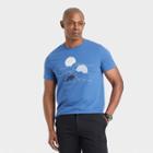 Men's Landscape Print Short Sleeve Graphic T-shirt - Goodfellow & Co Blue