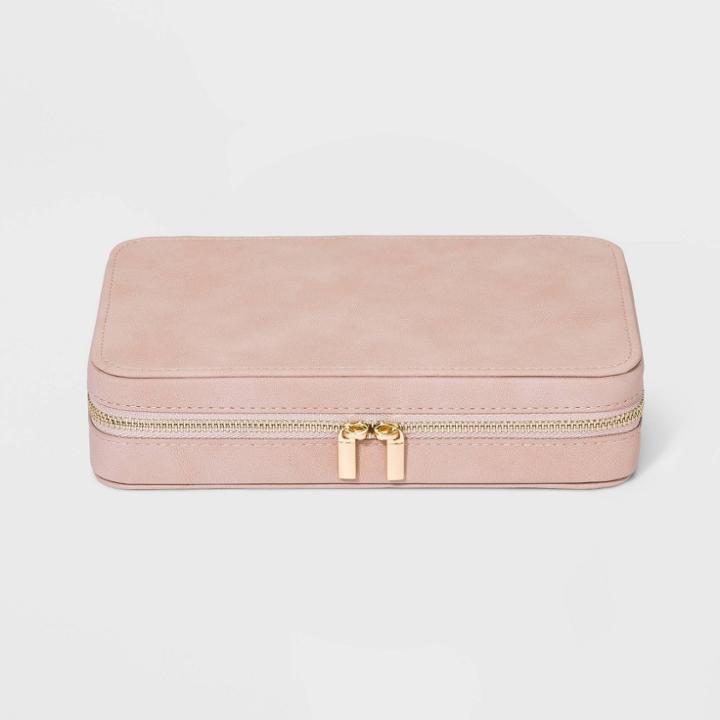 Large Zippered Case - A New Day Pink