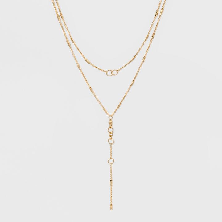Sugarfix By Baublebar Embellished Layered Necklace - Gold, Girl's