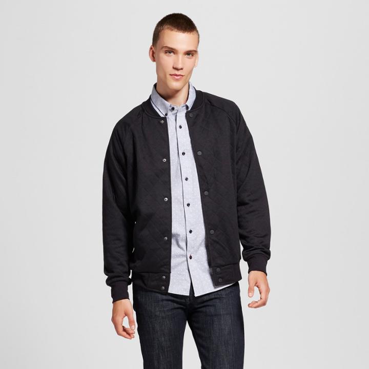 Men's Princeton Quilted Knit Bomber Jacket - No Retreat Black