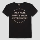 Junk Food Women's Wonder Woman I'm A Mom Short Sleeve T-shirt - Black