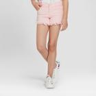 Girls' Denim Shorts - Art Class Pink