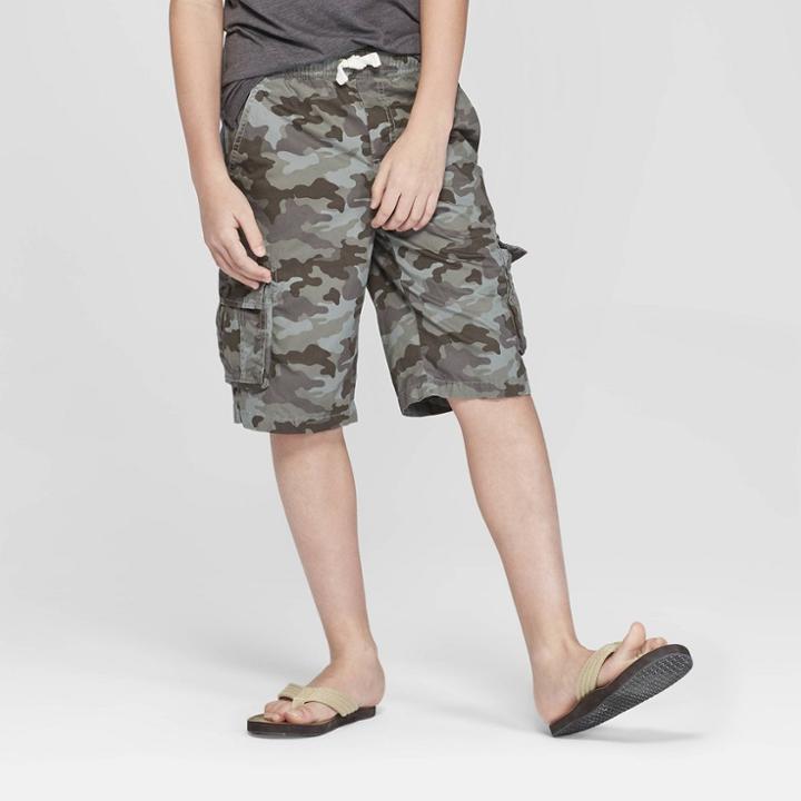 Boys' Pull-on Cargo Shorts - Cat & Jack Green