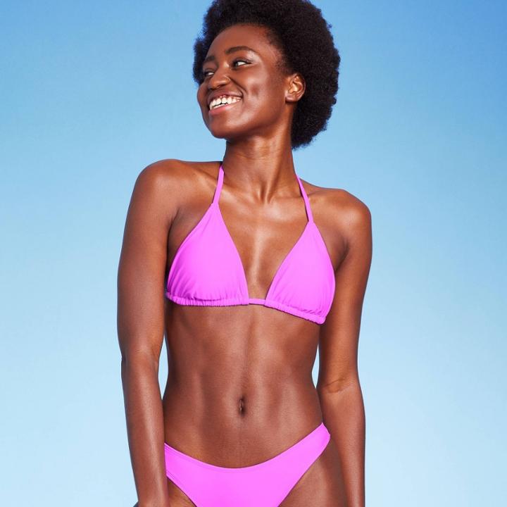 Women's Triangle Bikini Top - Wild Fable Orchid Purple Xxs