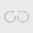 Sterling Silver Medium Tube Hoop Earrings - A New Day