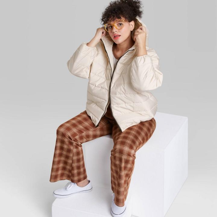 Women's Plus Size Hooded Puffer Jacket - Wild Fable