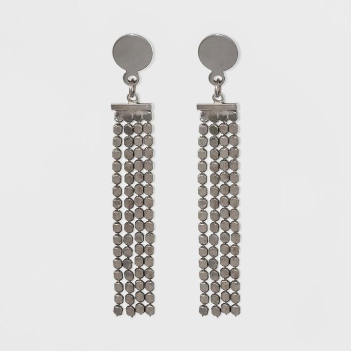 Tassel Earrings - A New Day Hematite