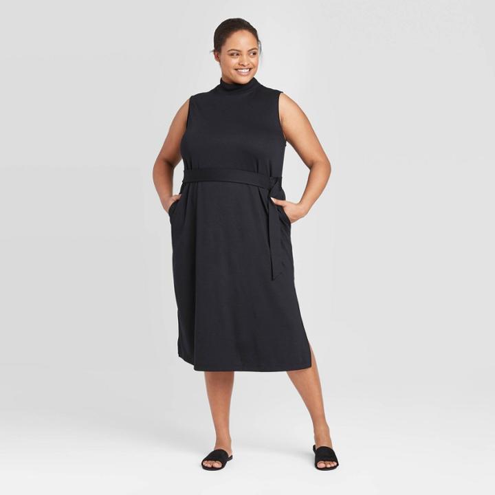 Women's Plus Size Sleeveless Dress - Prologue Black 1x, Women's,