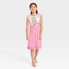 Mario Kart Girls' Super Mario Princess Peach Fantasy Nightgown - Pink