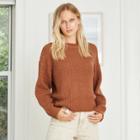 Women's Crewneck Pullover Sweater - Universal Thread Orange