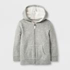 Toddler Boys' Adaptive Zip-up Hoodie - Cat & Jack Heather Gray