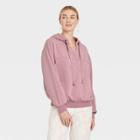 Women's Patchwork Hooded Sweatshirt - Universal Thread Purple