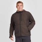 Men's Big & Tall Woven Fleece Jacket - All In Motion Black