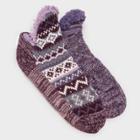 Muk Luks Women's 2pk Short Cabin Socks - Purple