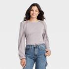 Women's Long Sleeve Thermal Lace Top - Knox Rose Purple
