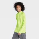 Boys' Performance 1/4 Zip Pullover - All In Motion Lime Yellow Xs, Boy's, Green Yellow