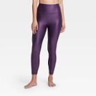 Women's Contour Power Waist High-rise 7/8 Leggings 24 - All In Motion Violet S, Women's, Size: